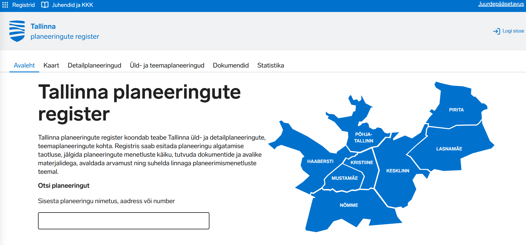 City planning register