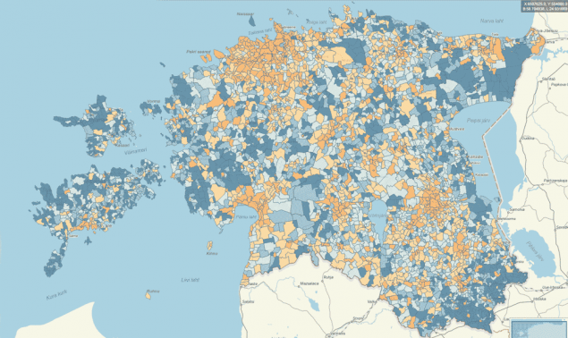 Statististics Estonia Map Application